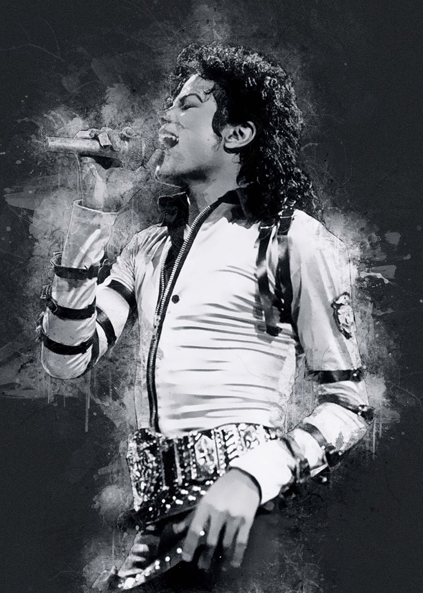 'Michael Jackson ' Poster, picture, metal print, paint by San Creative ...