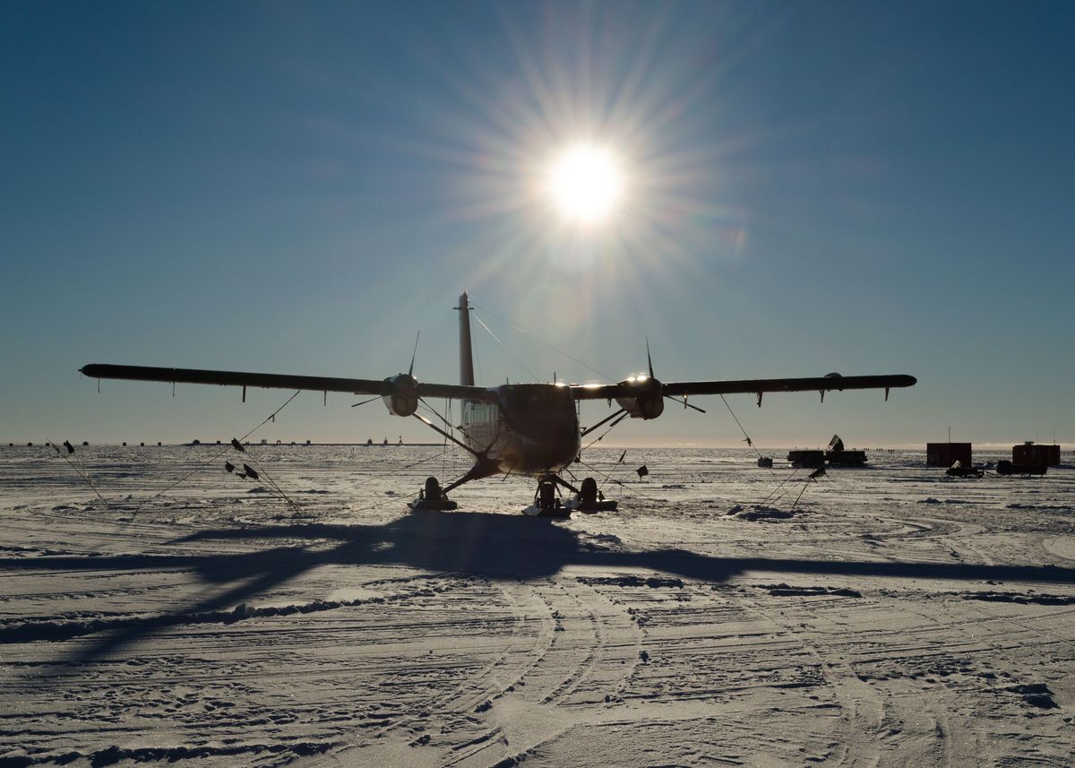 'Antarctic DC3 Plane' Poster by anthony lister | Displate