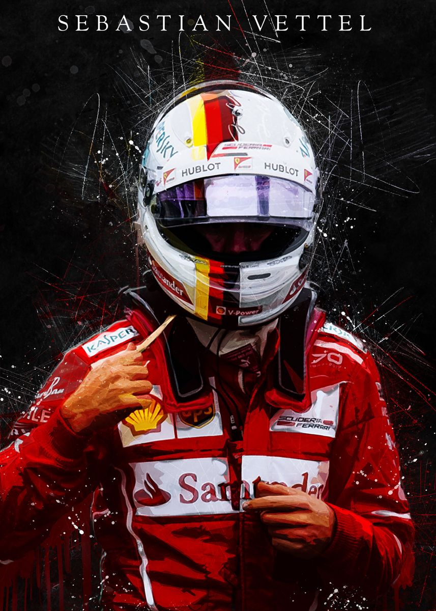 'Sebastian Vettel ' Poster by PADA GROUP | Displate