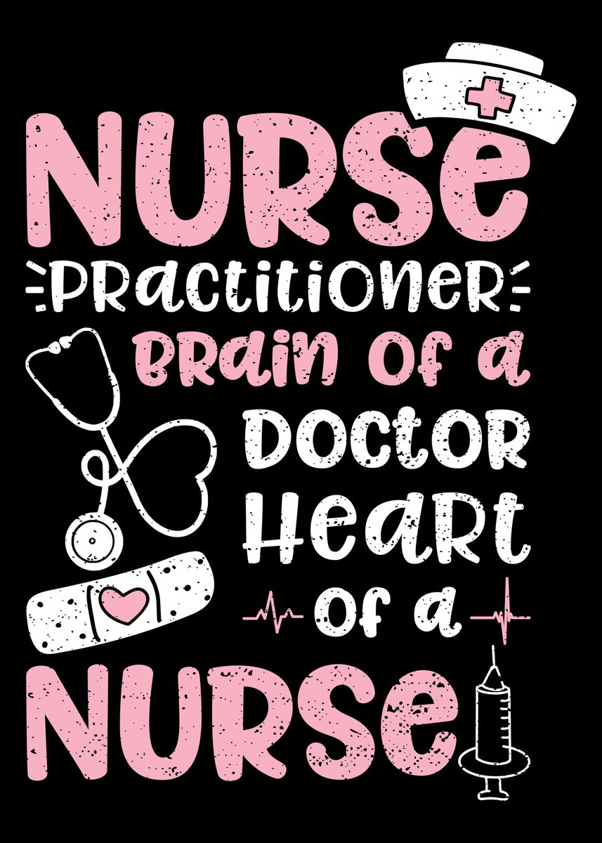 'Nurse Practitioner Brain O' Poster by DesignsByJnk5 | Displate