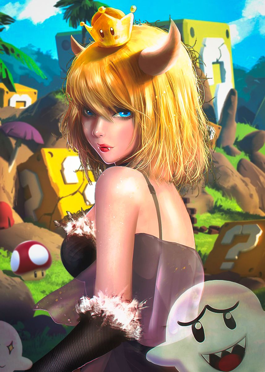 'Mario Bowsette' Poster by Na0hArt  | Displate