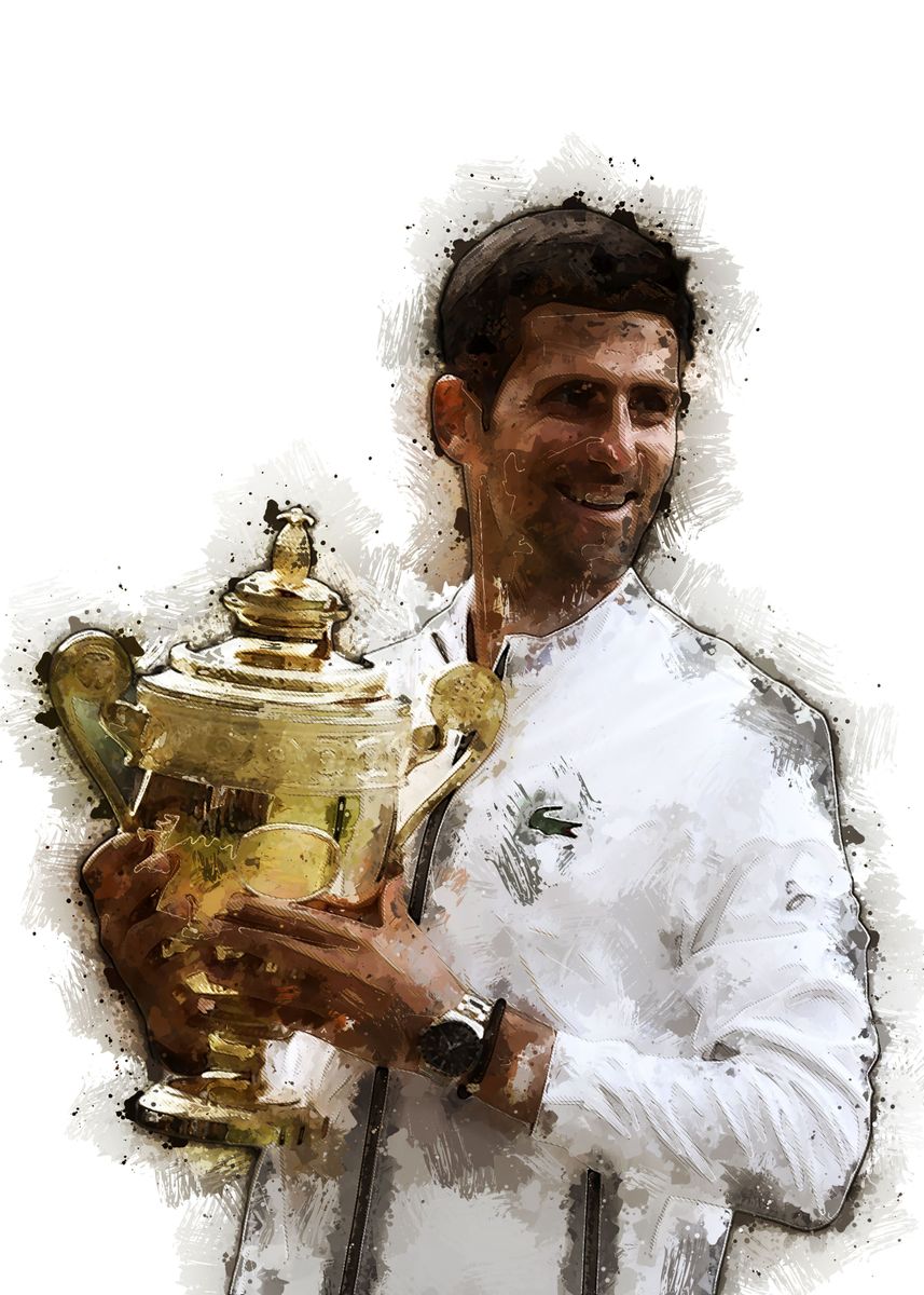 Novak Djokovic Poster By Vec Group Displate 3042