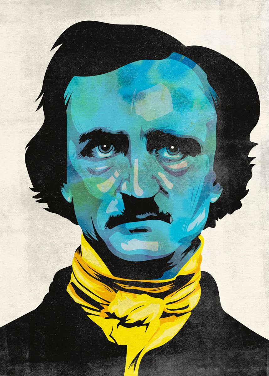 'Edgar Alan Poe' Poster by FollowGollum | Displate