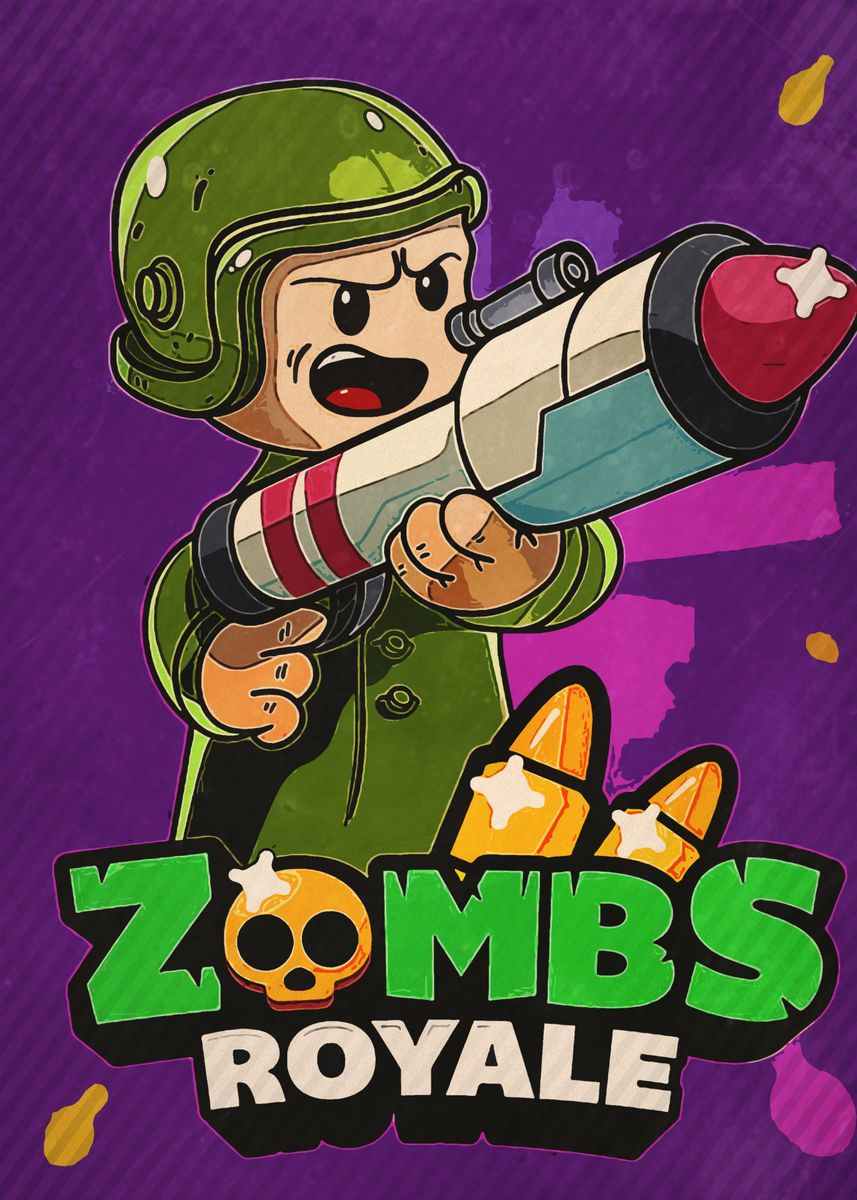 'Zombs Royale' Poster, picture, metal print, paint by Rian setiadi