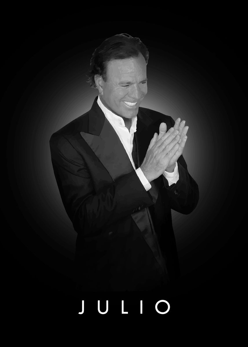 Day Gift for Special Julio Iglesias Retro Wave | Poster