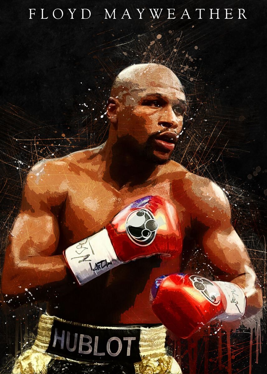 'Floyd Mayweather' Poster, picture, metal print, paint by ONONMADE ...