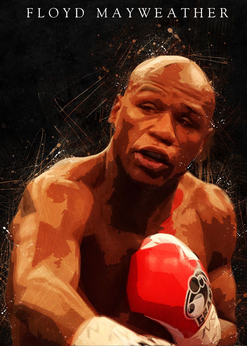 'Floyd Mayweather' Poster, picture, metal print, paint by ONONMADE ...