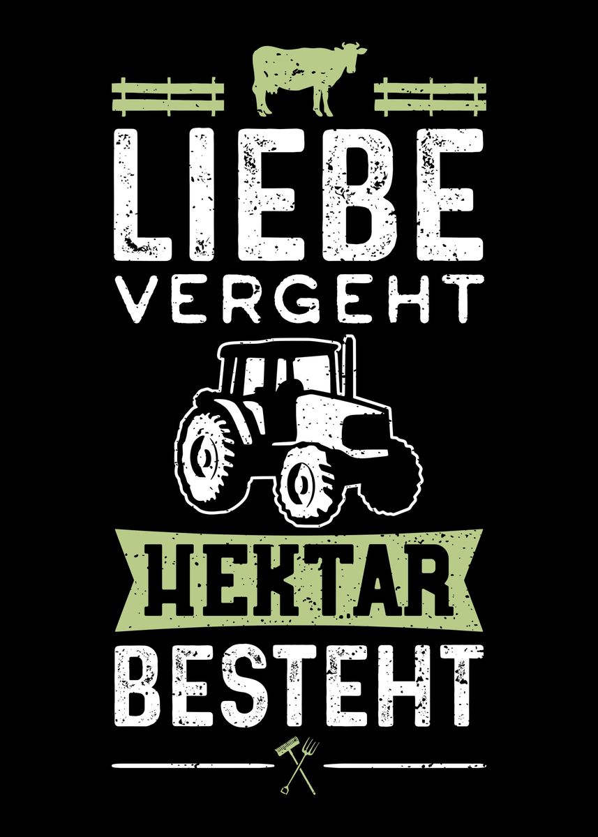 'Liebe Vergeht Hektar Beste' Poster by DesignsByJnk5 Displate