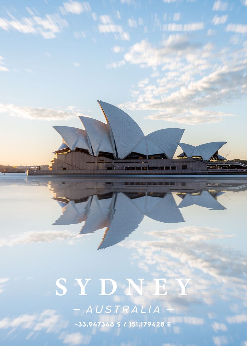 'Sydney Coodinate Art' Poster by Lea Etienne | Displate