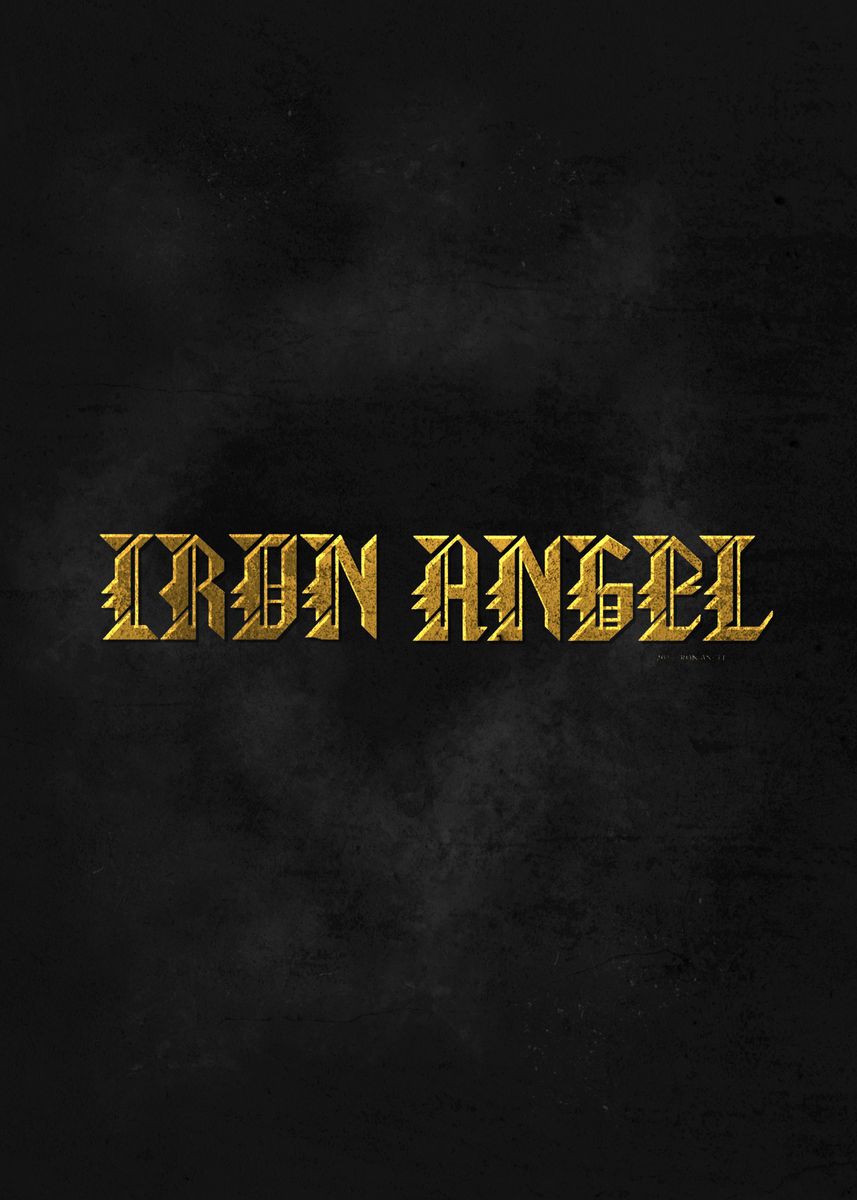 'Iron Angel metal band logo' Poster by erwin saputra art | Displate