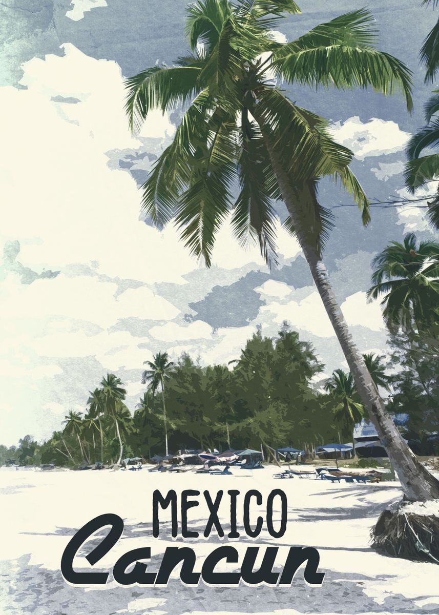 'Cancun Mexico Travel' Poster by OliArt | Displate