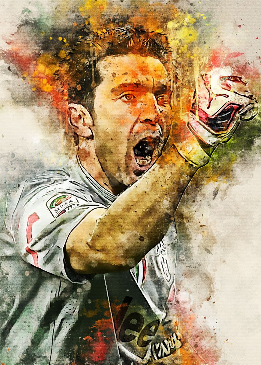 'Gianluigi Buffon' Poster, picture, metal print, paint by Mcgilvery ...