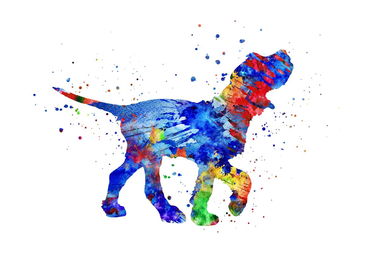 'Italian Spinone ' Poster by RosaliasArt Displate