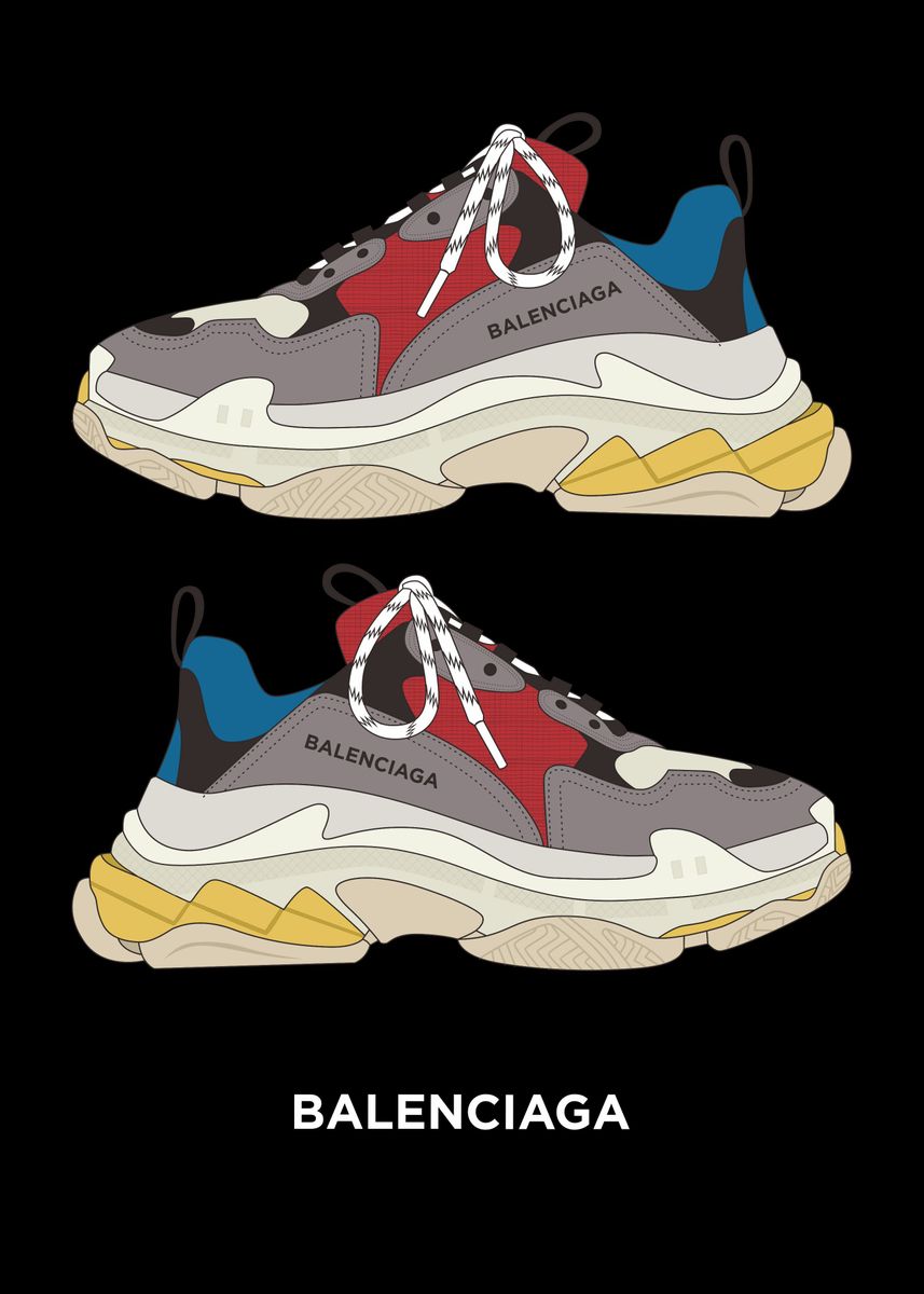 Balenciaga Triple S' Poster by positive | Displate