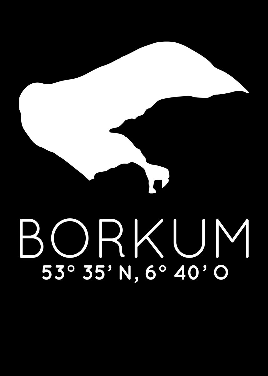 'Borkum Holiday North Sea E' Poster, picture, metal print, paint by ...