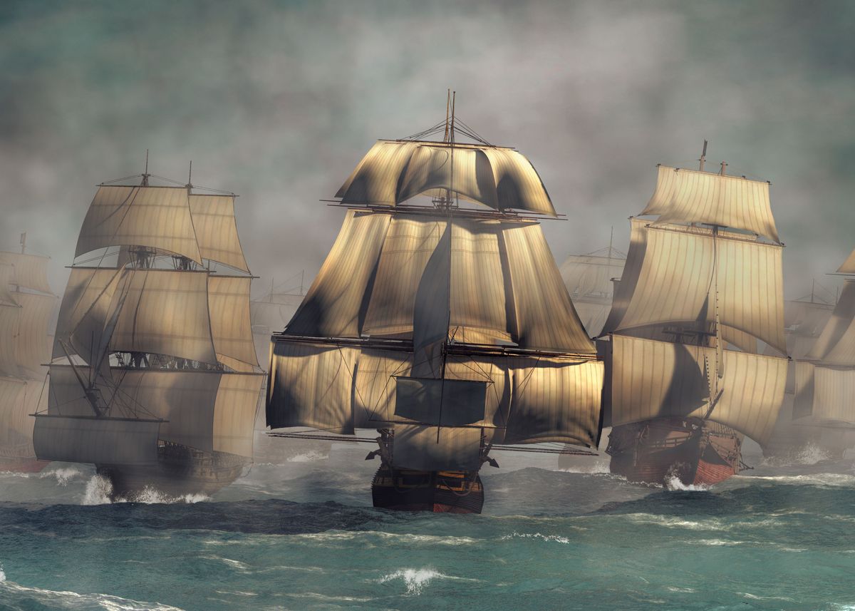 Эпоха паруса мультфильм 2018. Age of Sail II. Fleet of Fog. Ship in the Fog.