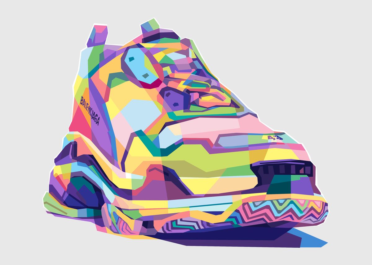 'BALENCIAGA SHOES IN WPAP' Poster by ISA TERESA | Displate