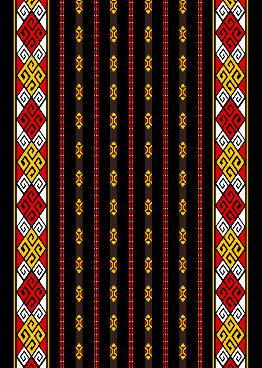 'Toraja Ethnic Pattern 2' Poster by Alternative Poster | Displate