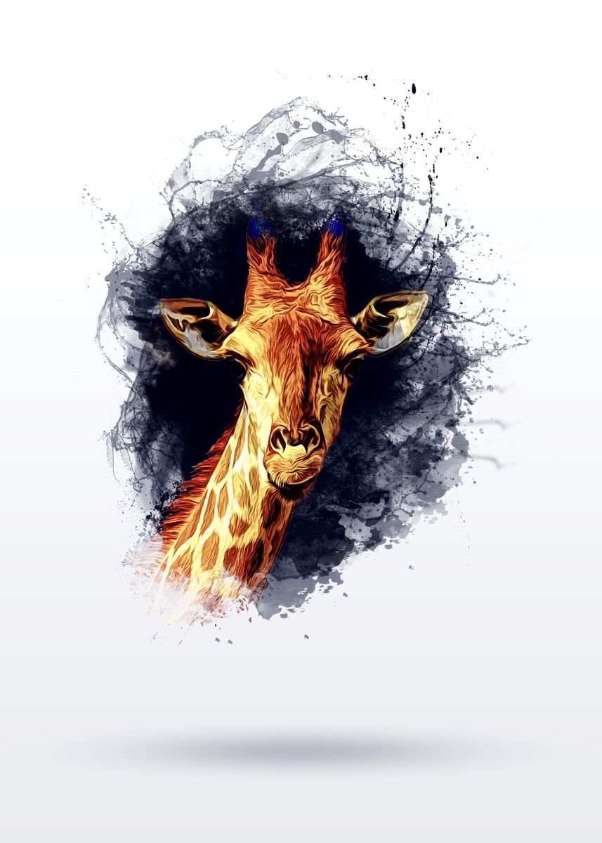 'giraffe' Poster By Archie Andarski 