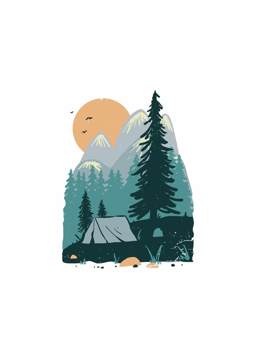 'Back to Nature' Poster, picture, metal print, paint by Quilimo Studio ...