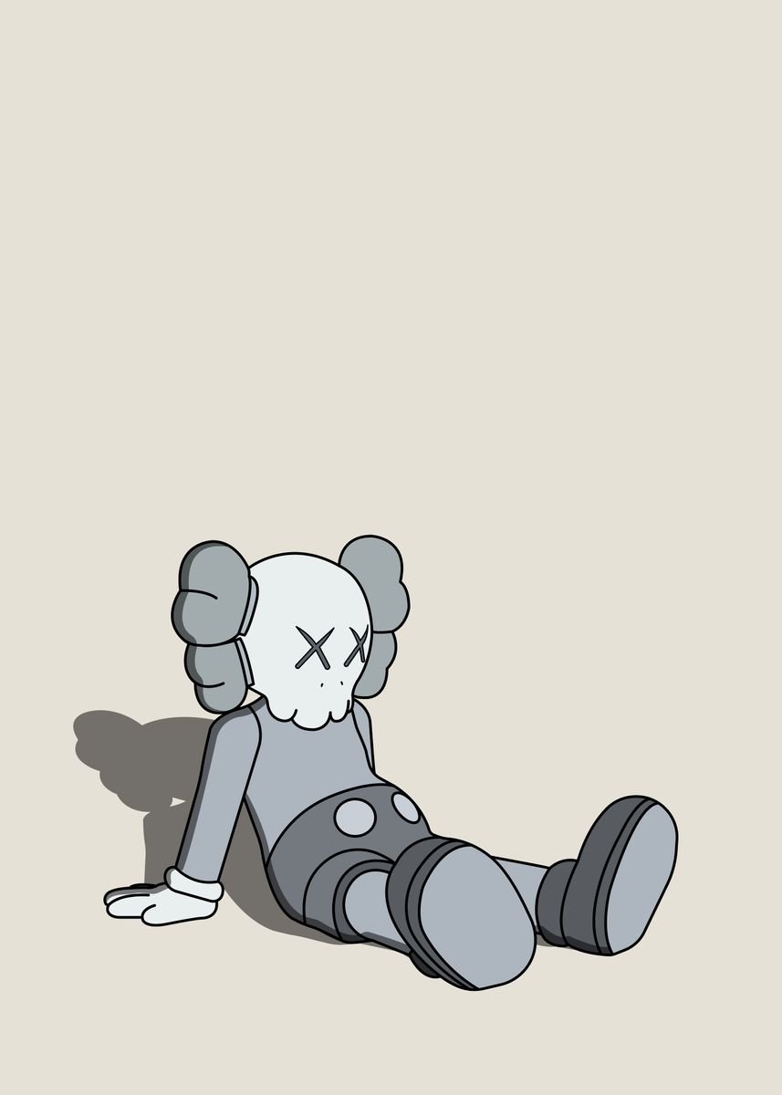 'KAWS Holiday Grey' Poster, picture, metal print, paint by Heat Driveby ...