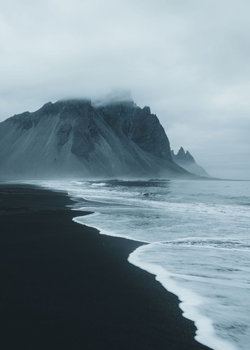 'mystical Vestrahorn' Poster, Picture, Metal Print, Paint By Michael 