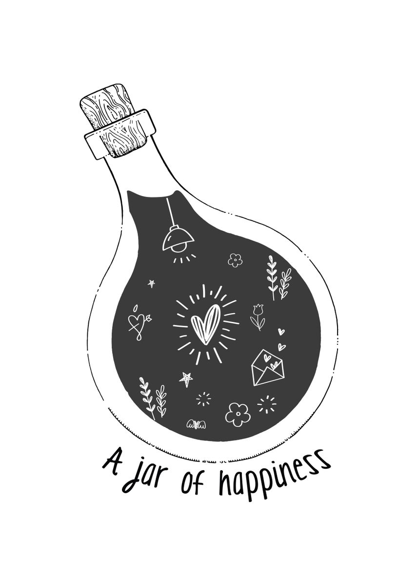 'A Jar of Happiness' Poster by TheLoneAlchemist Displate