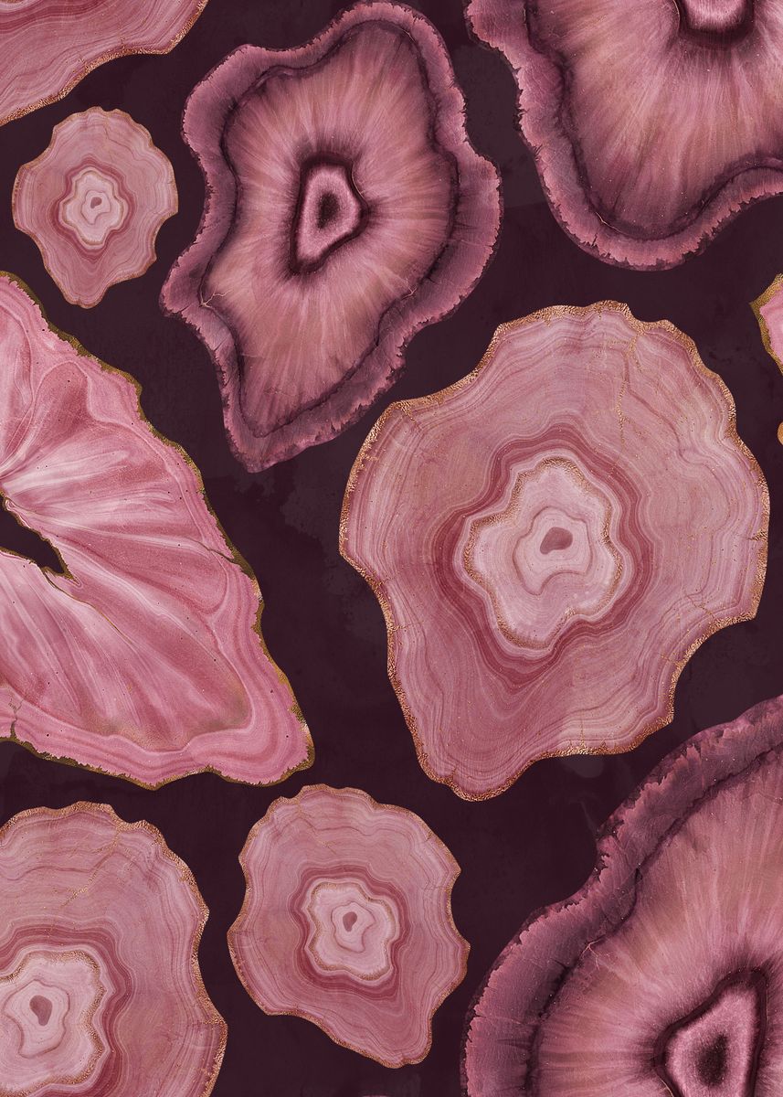 'Agate Pattern Tile 08' Poster, picture, metal print, paint by Aloke ...