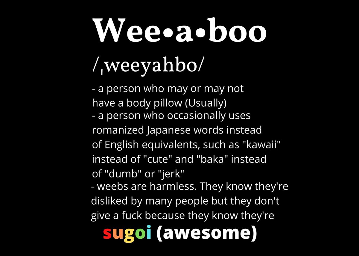 'Weeaboo Definition' Poster by Caesar Displate