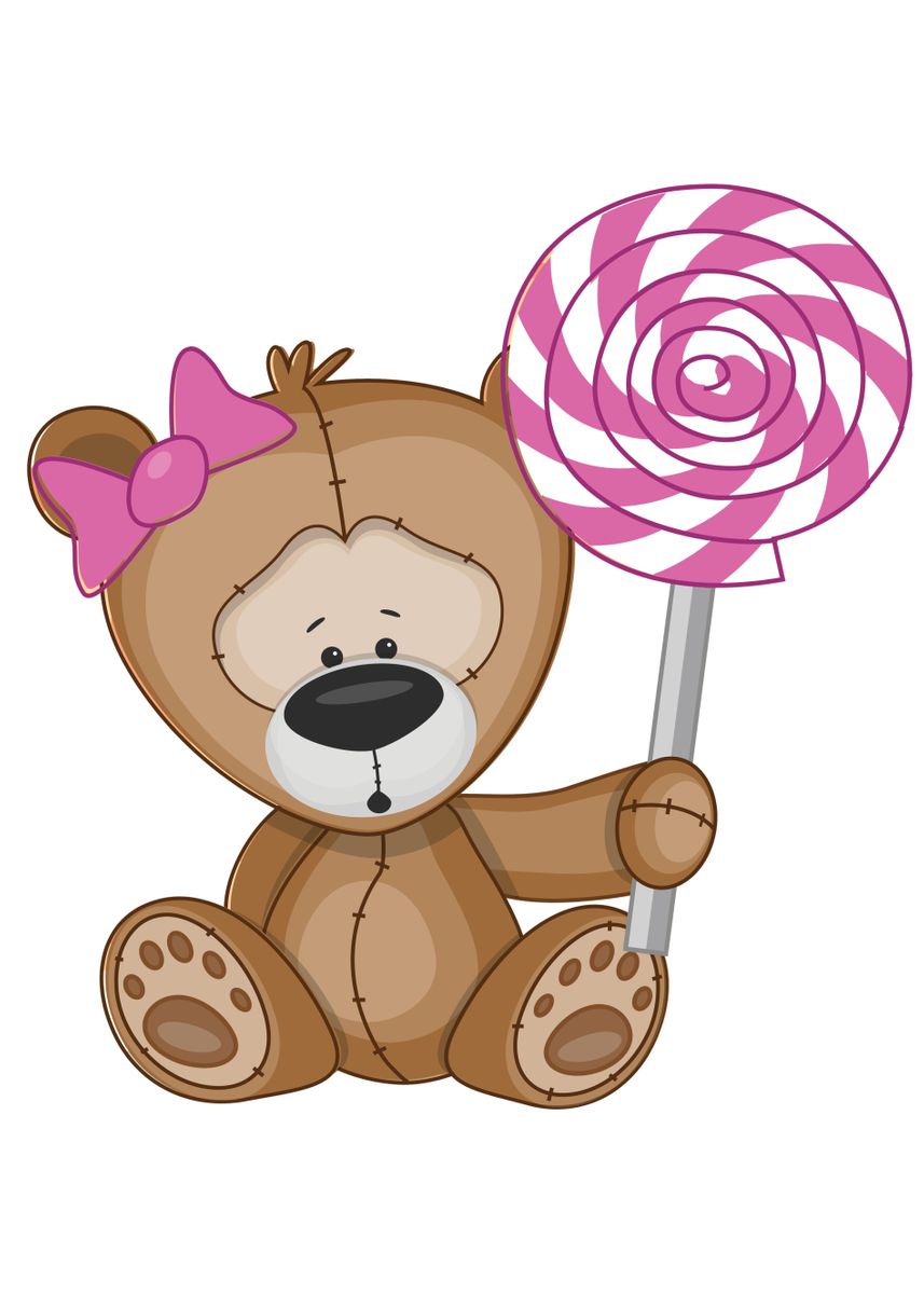 teddy bear lollipop