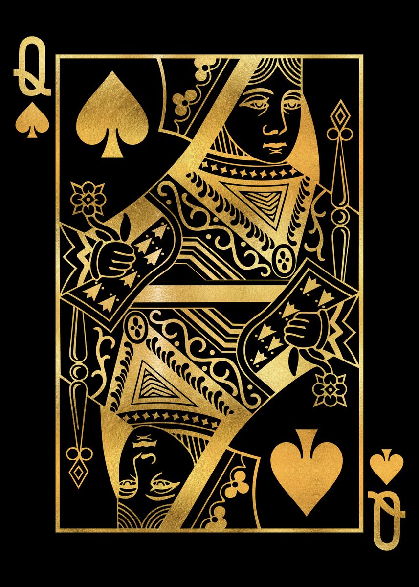 'Queen Of Spade' Poster, picture, metal print, paint by Design House ...