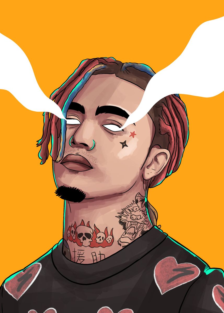 'Lil Pump' Poster by Dinh Thi Oanh | Displate