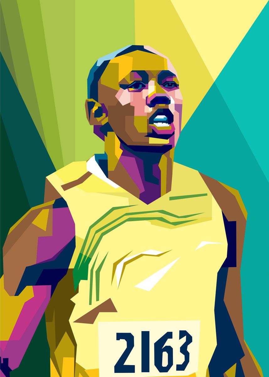 'Usain Bolt' Poster by indocreativeart | Displate