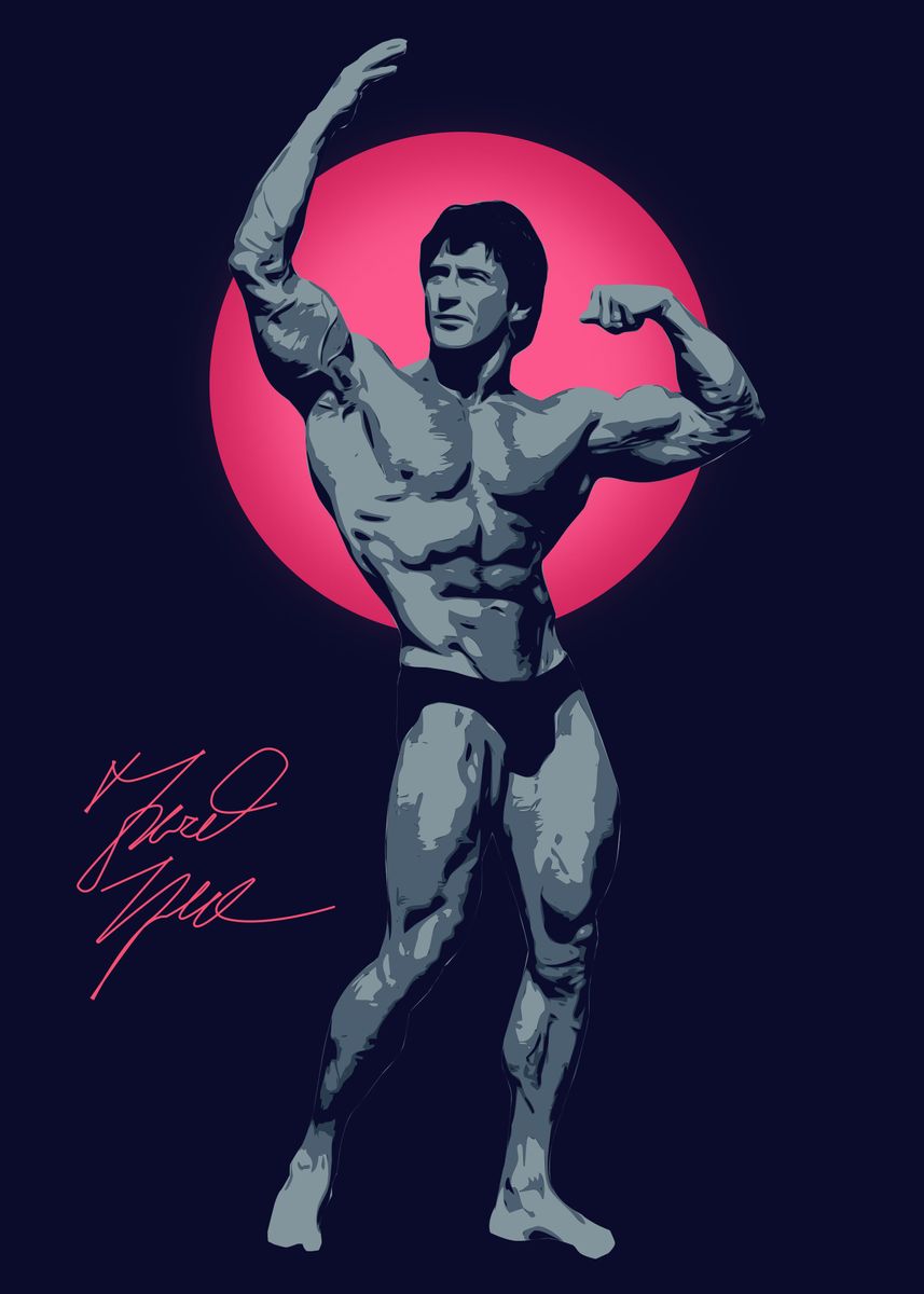 Frank Zane bodybuilder' Poster by Flizion Art | Displate
