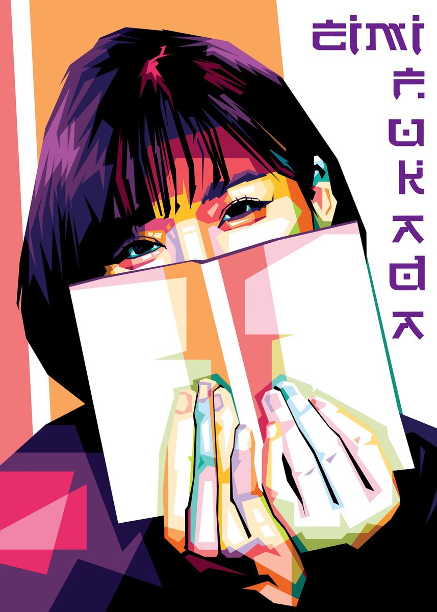Eimi Fukada Pop Art Poster By Rizky Dwi Displate