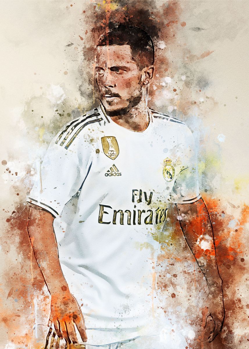 'Eden Hazard' Poster by Buster Rameau | Displate