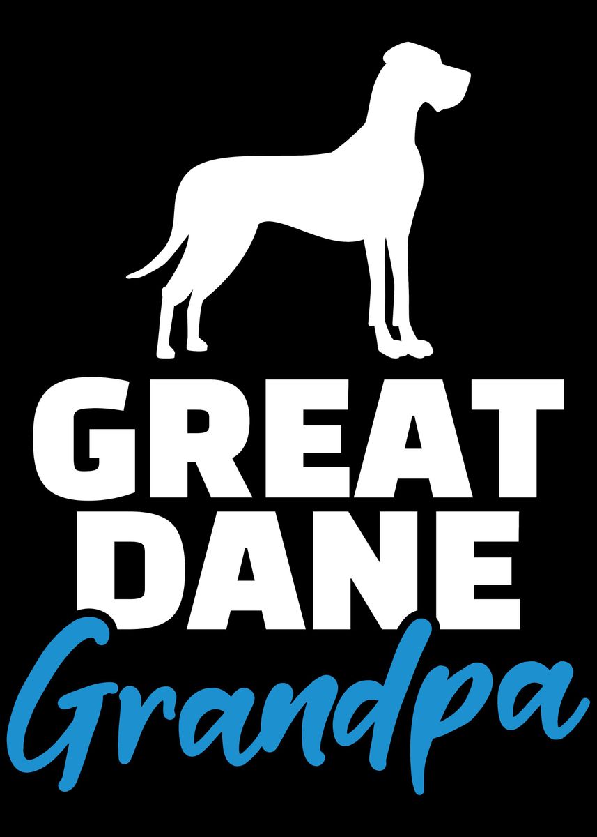 'Great Dane' Poster, picture, metal print, paint by Designzz | Displate