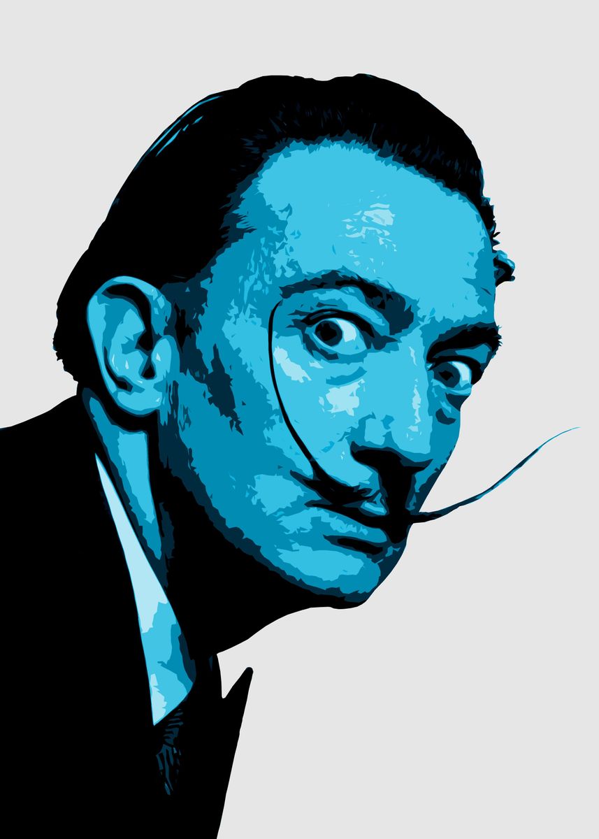 'Salvador Dali' Poster by Dean Bogdanov | Displate