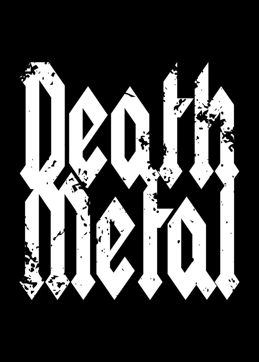 'Death Metal Music' Poster by EDventures | Displate