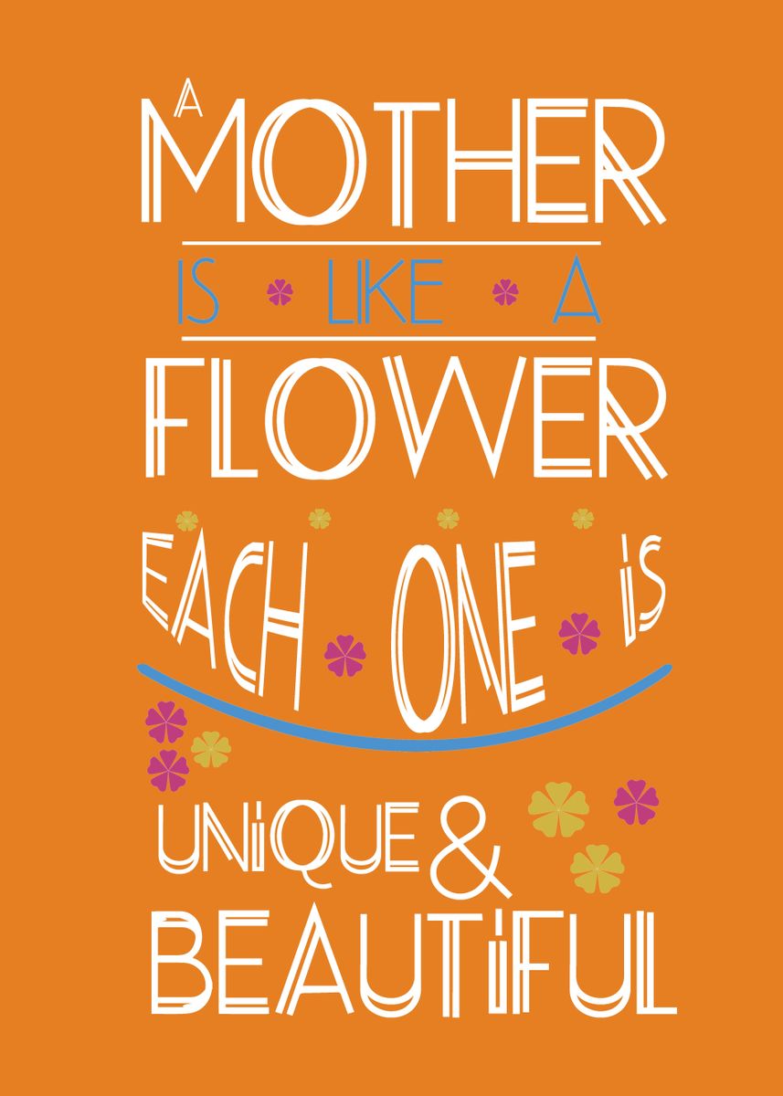 'My Mother Is The Best' Poster by MrColorUp Displate