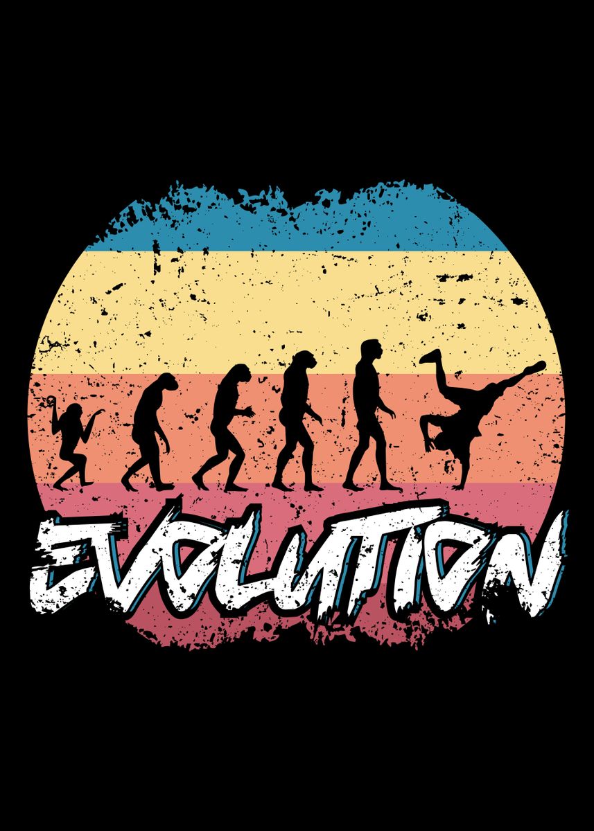 'Breakdance Evolution' Poster, picture, metal print, paint by ZS C O M ...