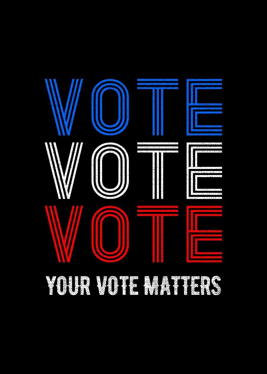 'Your Vote Matters' Poster by Visualz | Displate