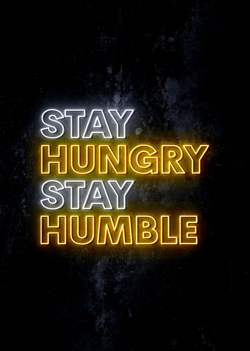 Wood Sign Stay Hungry Stay Humble