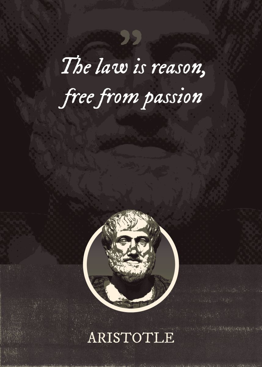 'The law is reason' Poster by Syahrasi | Displate