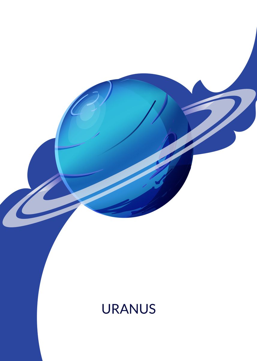 Cartoon Uranus' Poster by maystudio | Displate