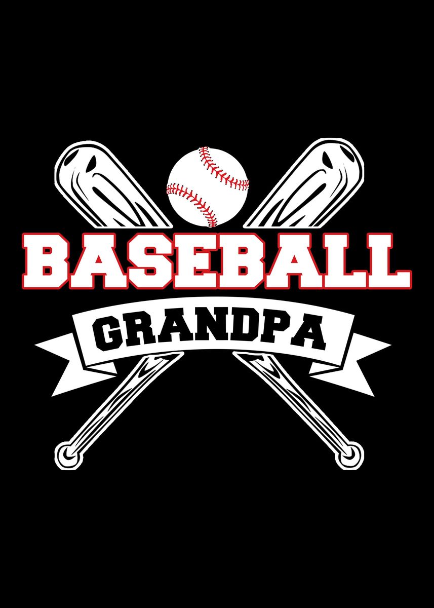 'Baseball Grandpa' Poster by Cooldruck Displate
