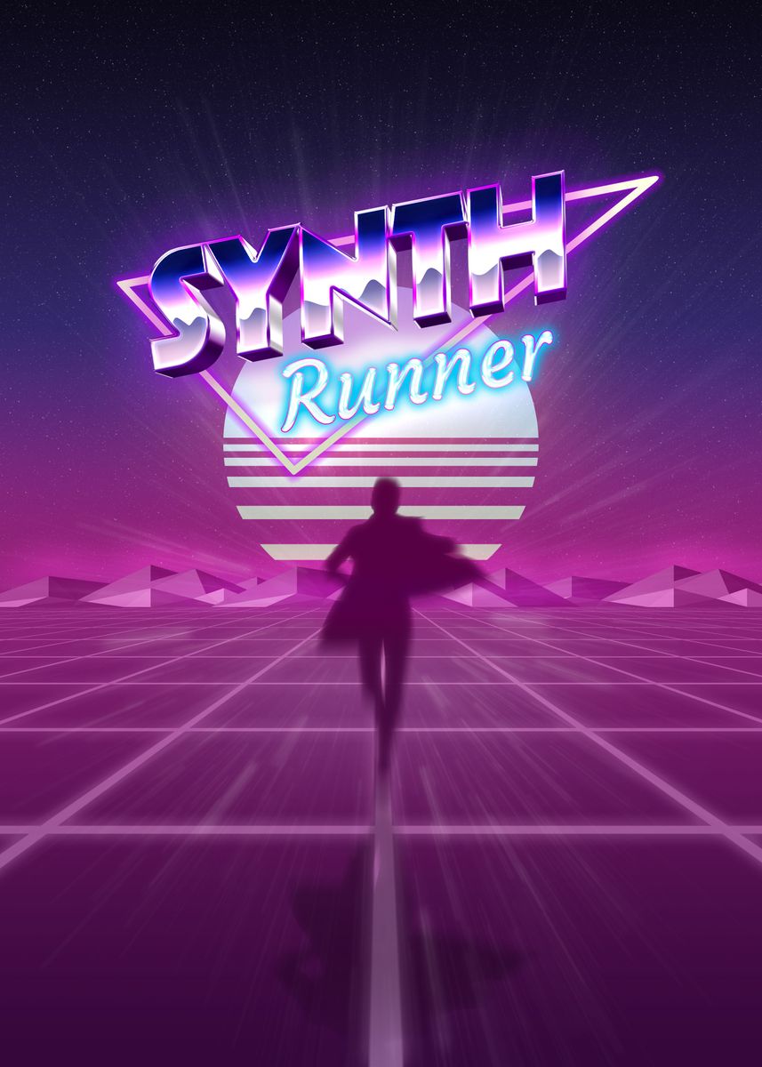 'Synth Runner' Poster by Armstrong | Displate
