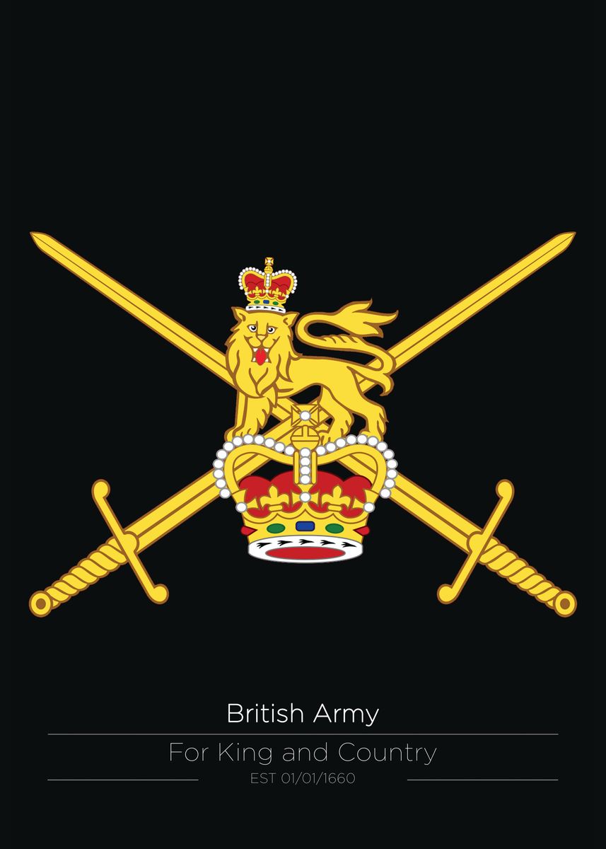 'British Army' Poster, picture, metal print, paint by Michael Anderson ...