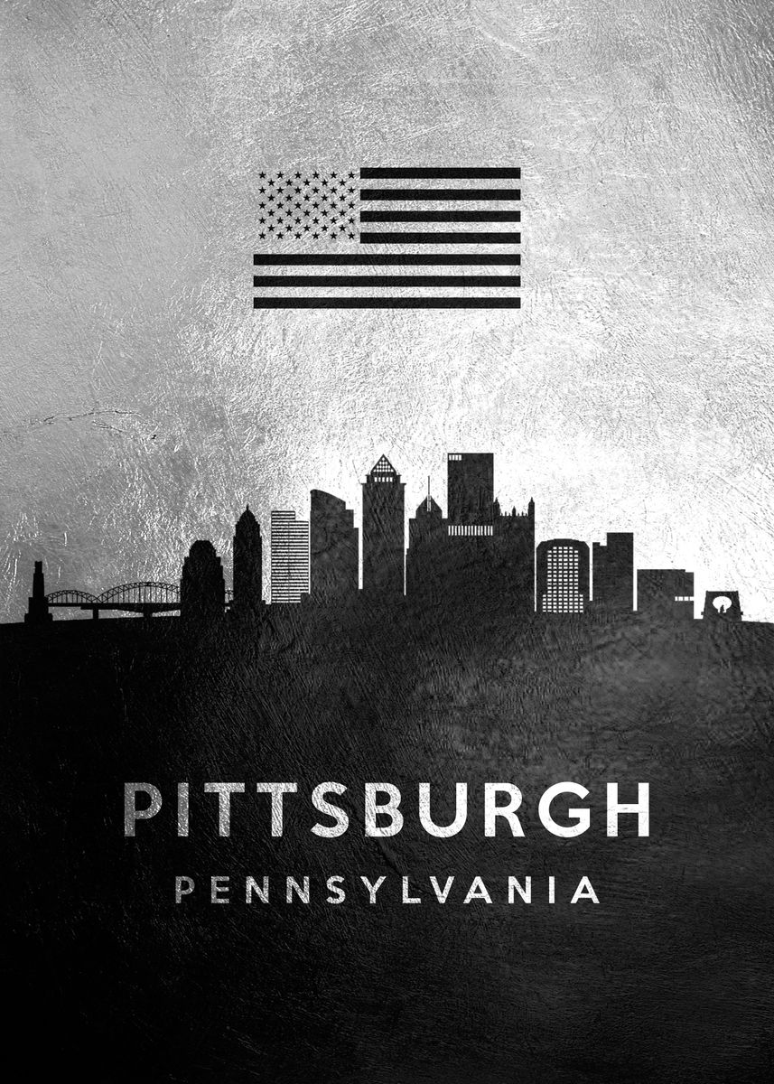 'pittsburgh Pennsylvania' Poster, Picture, Metal Print, Paint By 