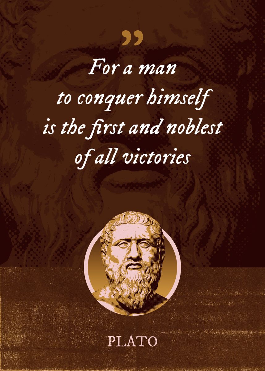 'For a man to conquer' Poster, picture, metal print, paint by Syahrasi ...